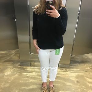 Banana Republic Girlfriend Jeans with Frayed Hem